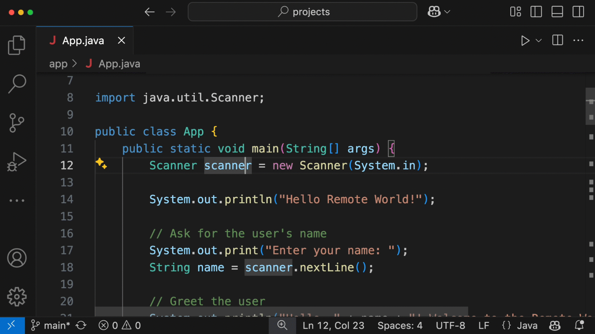 Visual Studio Code Editor Interface In Dark Mode Displaying AI Generated Ghost Text Code Suggestions From GitHub Copilot
